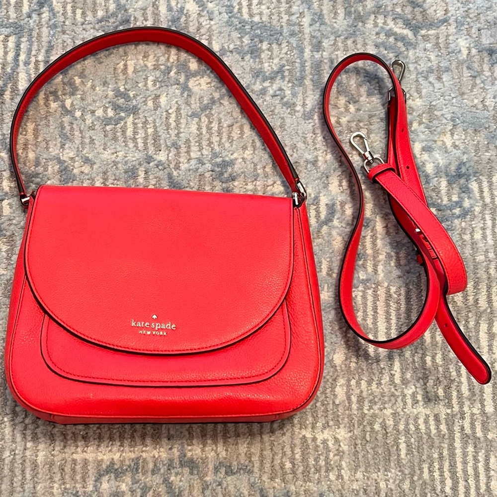 NWOT Red/Coral Kate Spade purse